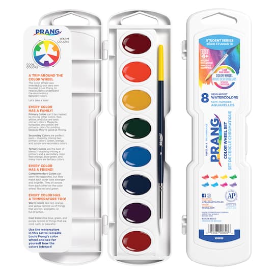 Prang® Student Series Color Wheel Watercolor Set
